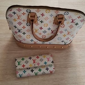 White louis Vuitton imitation purse